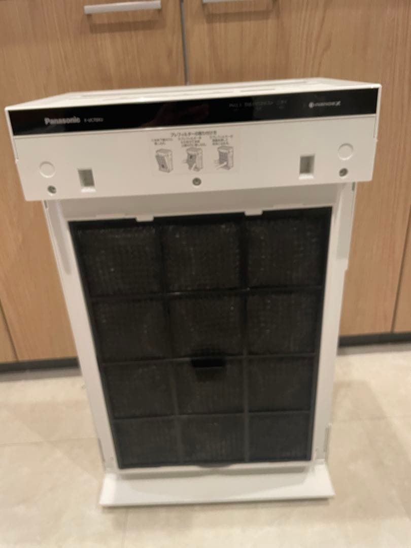加湿機能未使用　パナソニック　F-VC70XU　ホワイト　 加湿空気清浄機