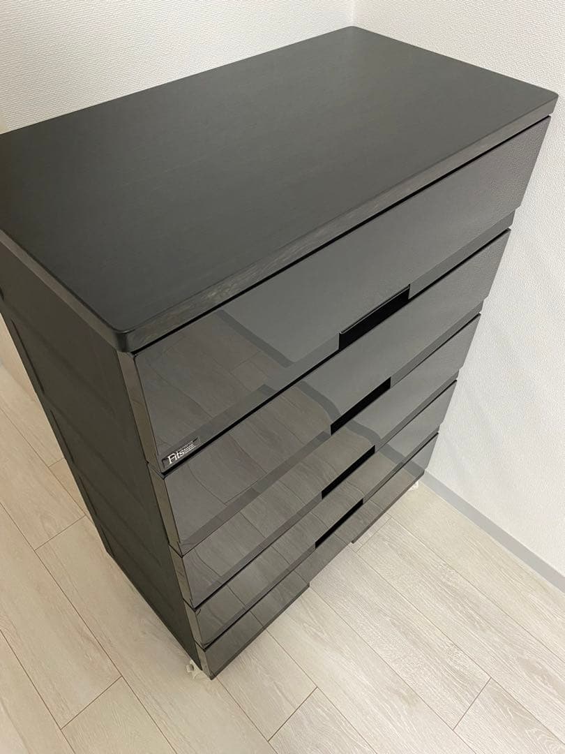 ※専用出品　ニトリ天馬 フィッツプラスプレミアム 5段 ブラック キャスター付き