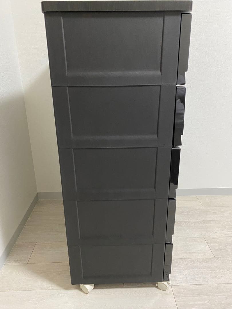 ※専用出品　ニトリ天馬 フィッツプラスプレミアム 5段 ブラック キャスター付き