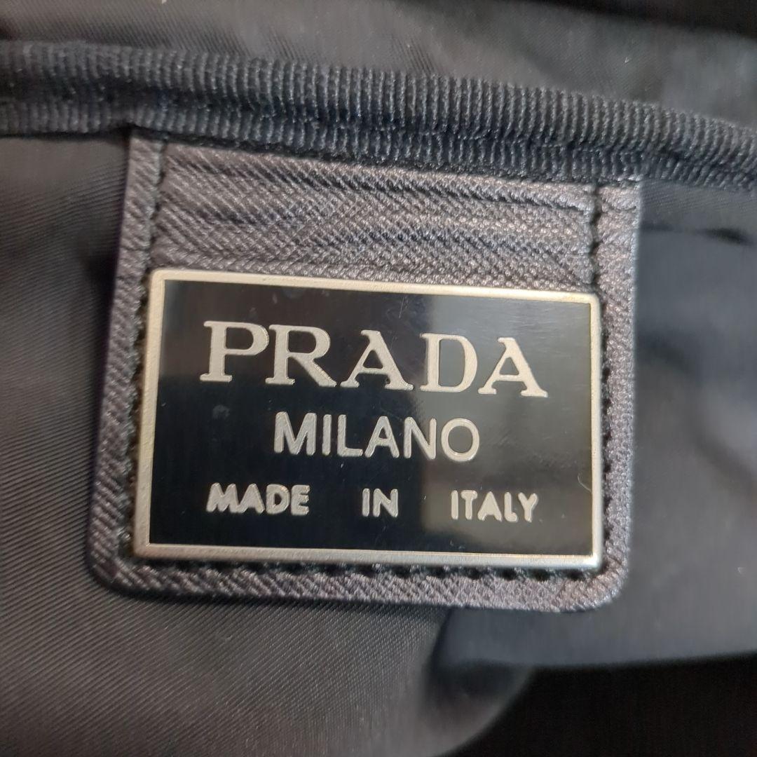 美品 PRADA ボストンバッグ 2way ブラック 三角ロゴ テスートナイロン