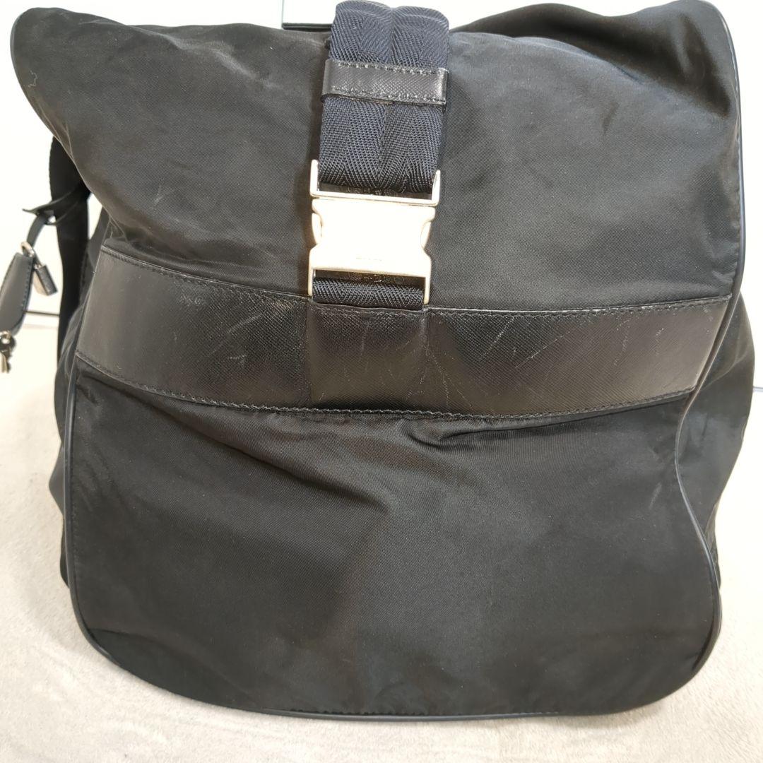 美品 PRADA ボストンバッグ 2way ブラック 三角ロゴ テスートナイロン