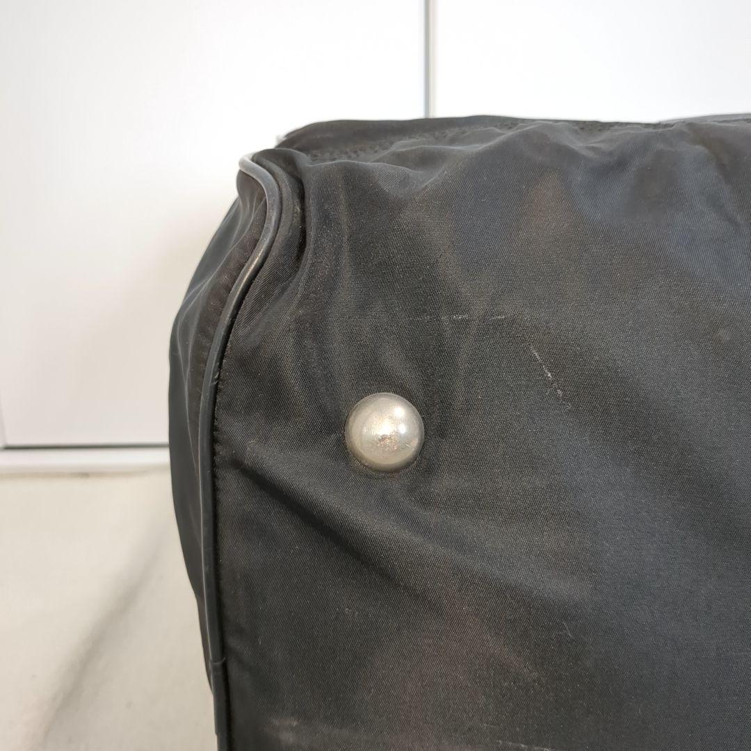 美品 PRADA ボストンバッグ 2way ブラック 三角ロゴ テスートナイロン