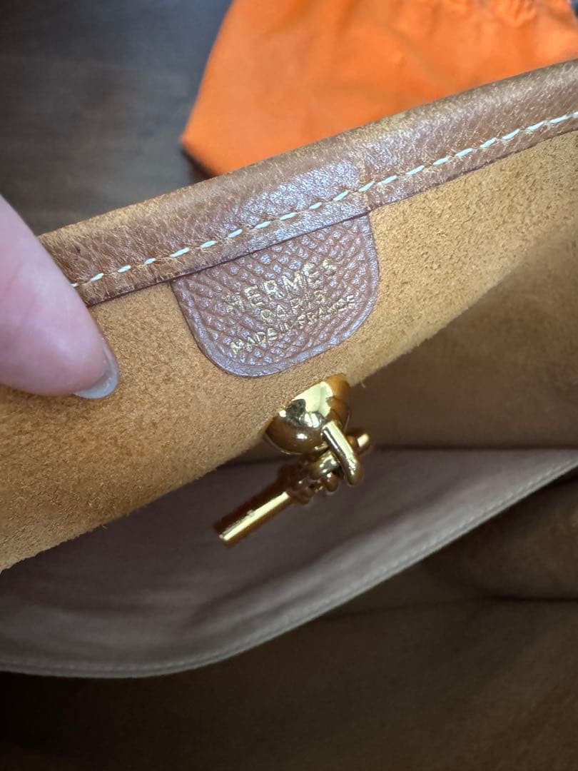 エルメス　ヴェスパ　ゴールド✖️ゴールド金具　斜めがけショルダー