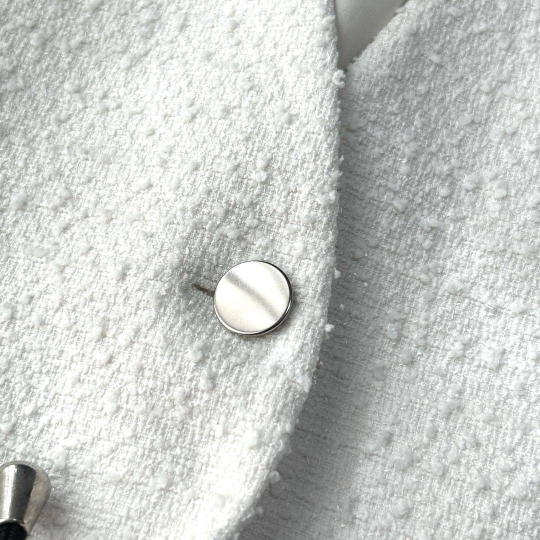 【今期 2025年モデル】PLST プラステ　ツイード ペプラムジレ