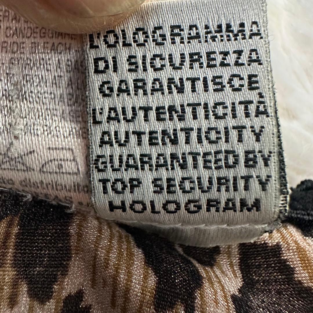 美品 Dolce & Gabbana レオパード長袖Tシャツ S伸縮有 ホロ付