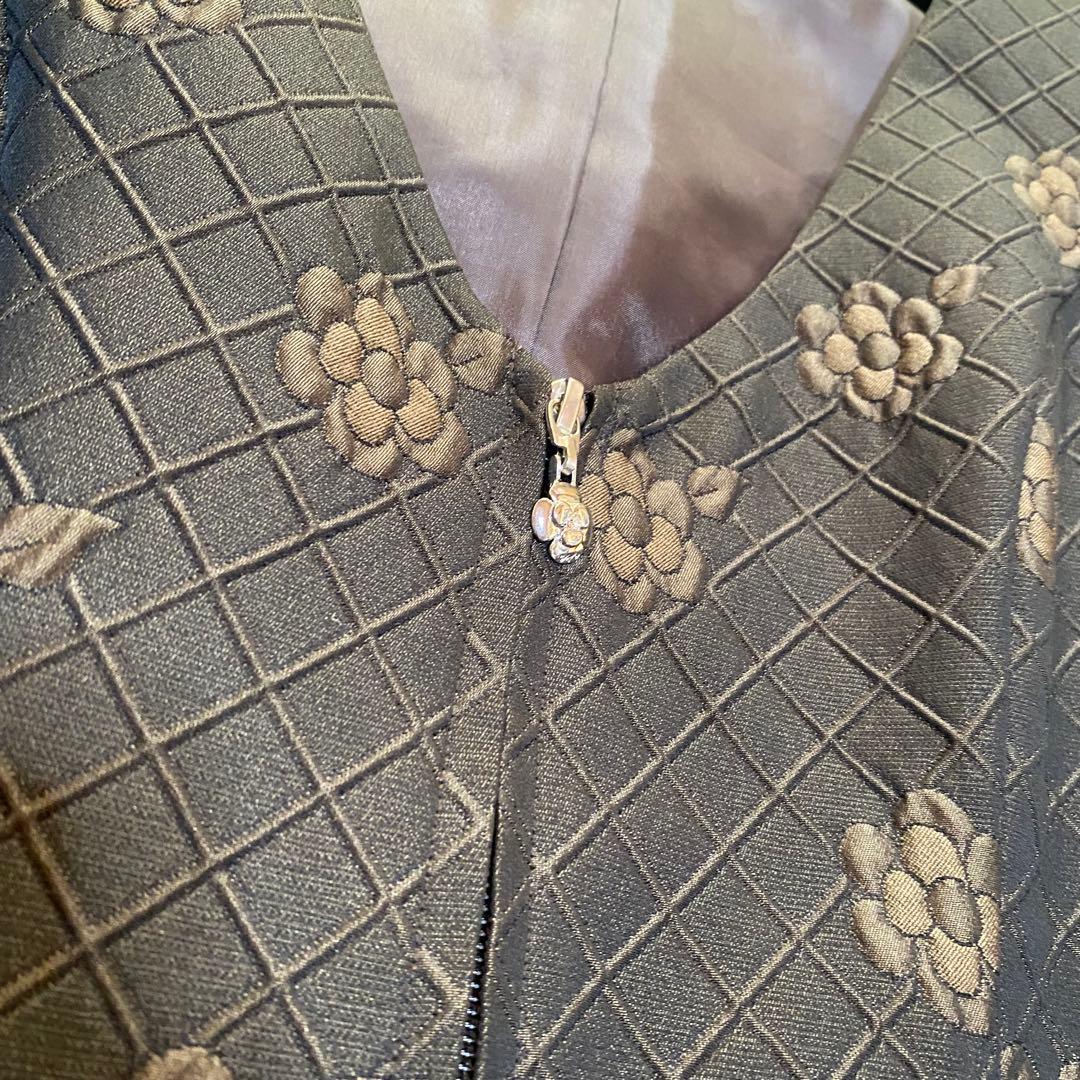 エムズグレイシー キルティング カメリア ダブルジップ ジャンパースカート40