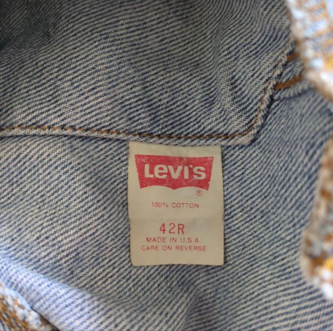 80s〜90s Levi’s 70506 USA製 デニムジャケット 42R