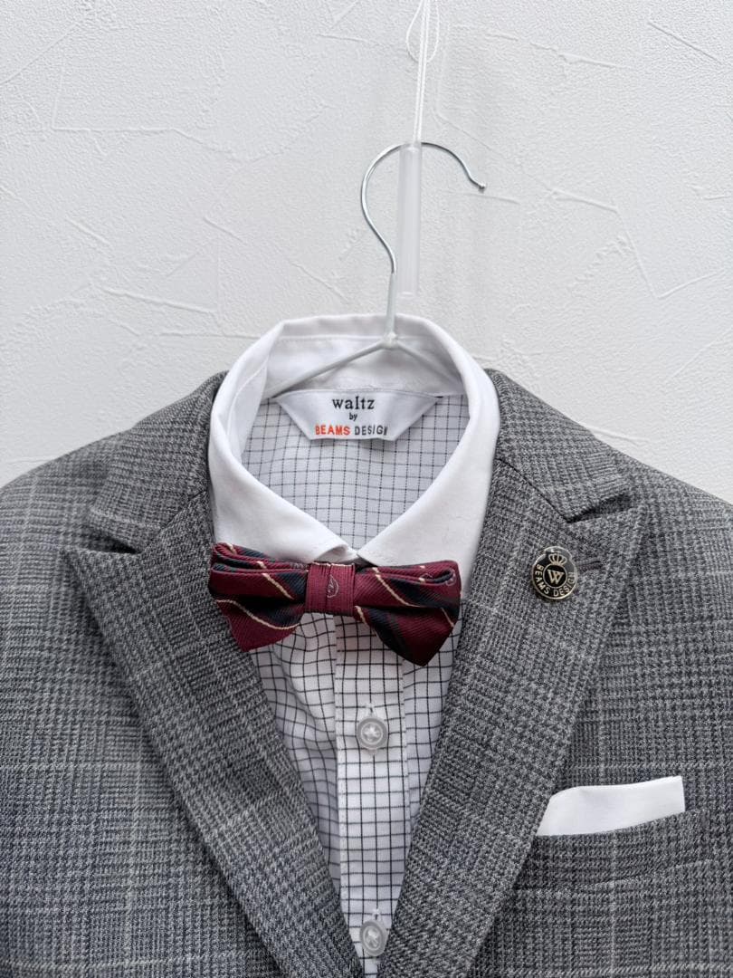 【BEAMS】【靴おまけ】【クリーニング中】スーツ グレー 120入学式 七五三