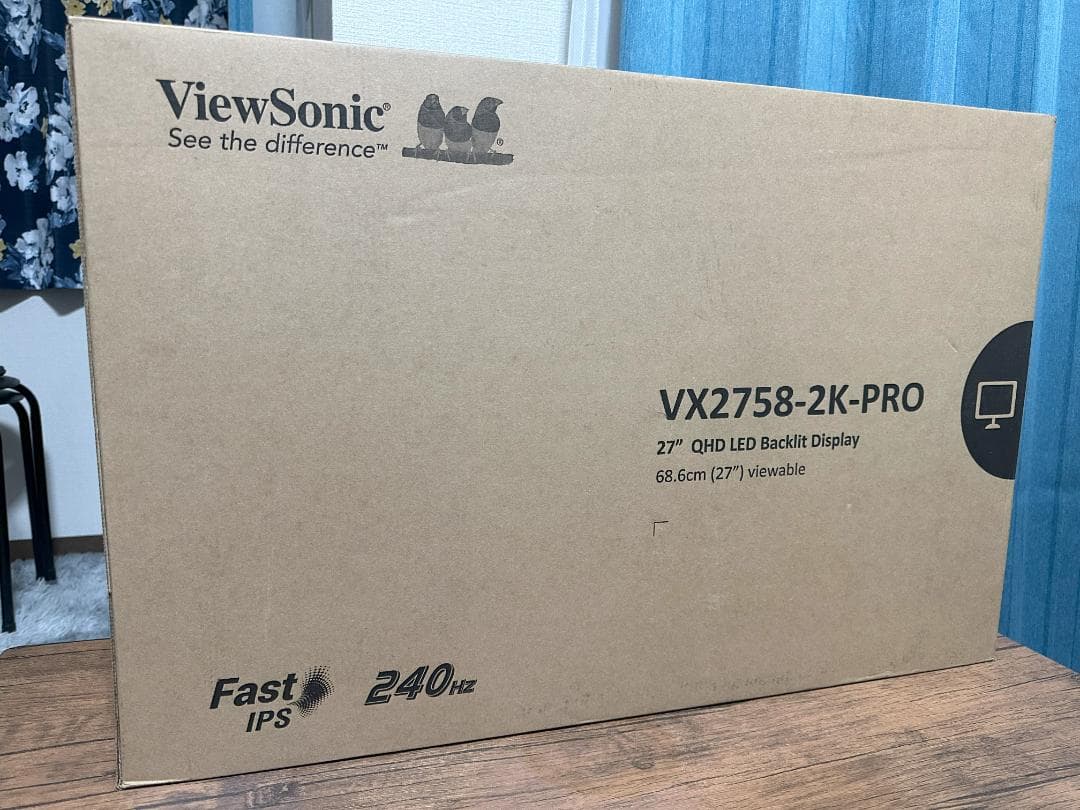 新品ViewSonic 27インチ モニター VX2758A 2K 240Hz