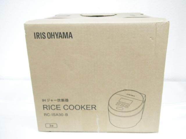 2/未使用品 アイリスオーヤマ IHジャー炊飯器 RC-ISA30-B