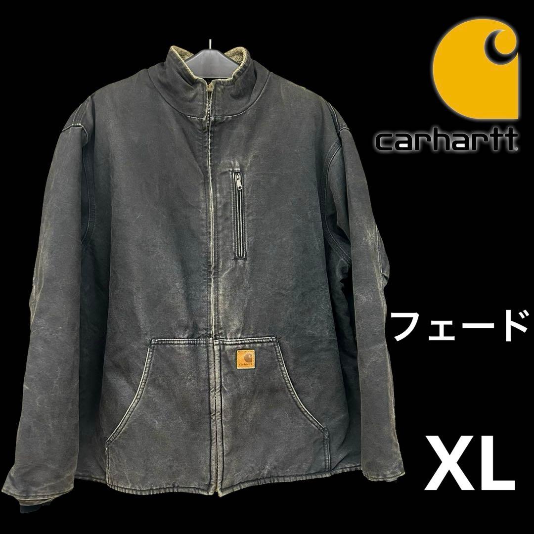 ◾️カーハート◾️フェード◾️ダックジャケット◾️Carhartt◾️XL◾️ブラック◾️