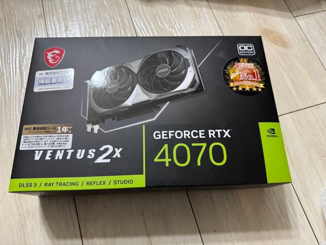 グラフィックボード・グラボ・ビデオカード MSI GEFORCE RTX 4070 VENTUS 2X