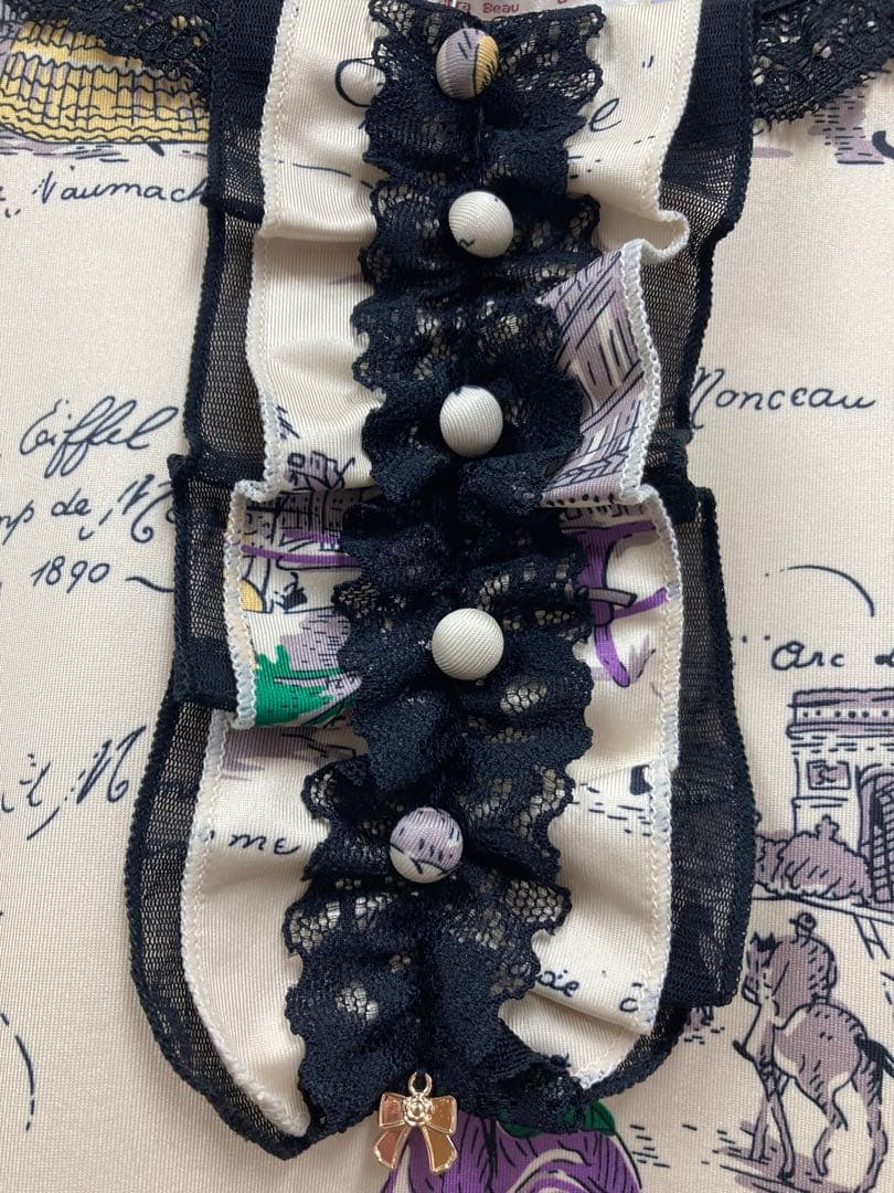 スーパービューティー♡ 秋冬新作Paris柄クラッシックワンピース