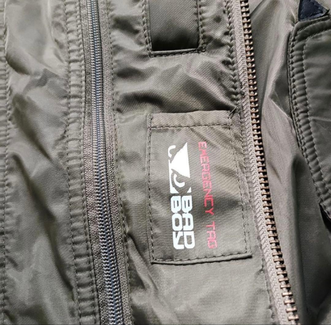 BAD BOY USA バイクジャケットカーキオリーブ　Y2k プロテクター付き