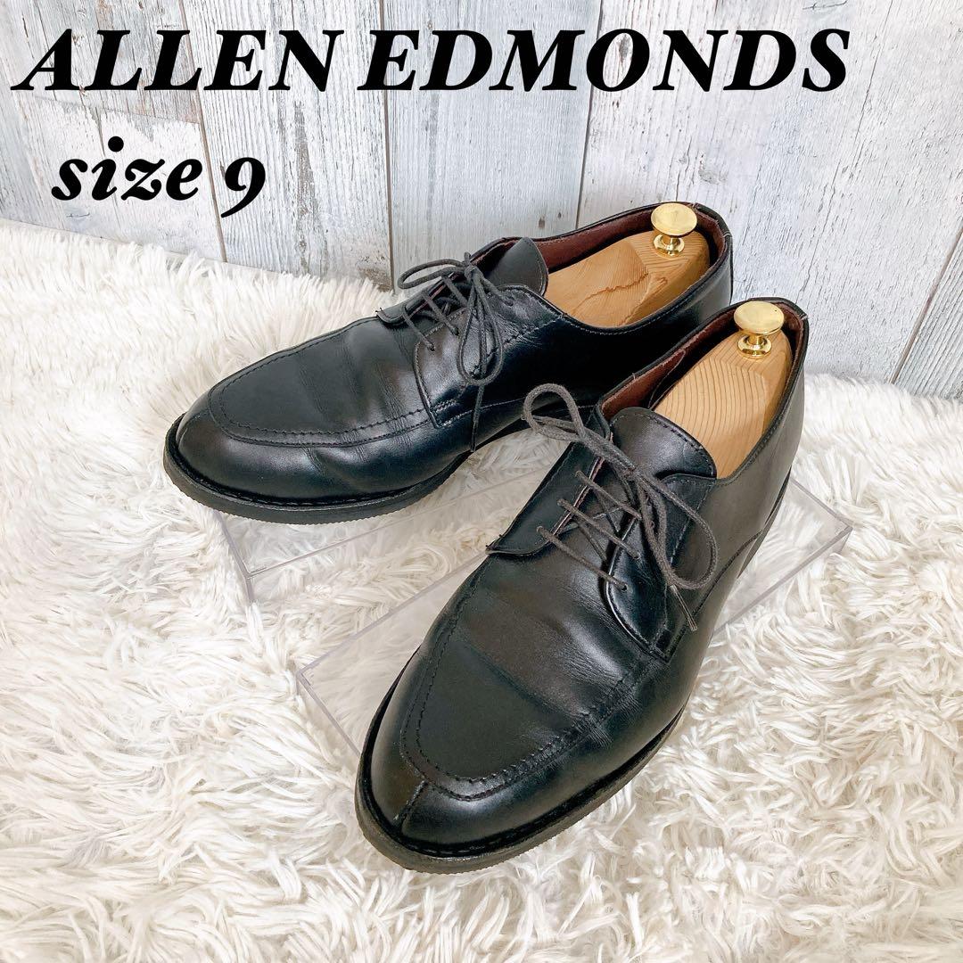 【美品】ALLEN EDMONDS Uチップドレスシューズ サイズ9