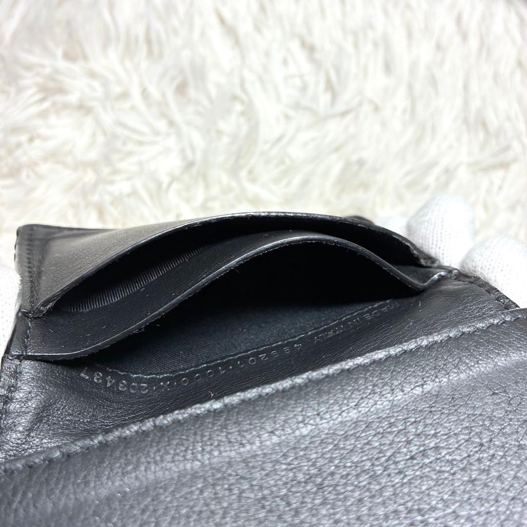 【バレンシアガ 】499201 ペーパー レザー 名刺入れ カードケース 黒