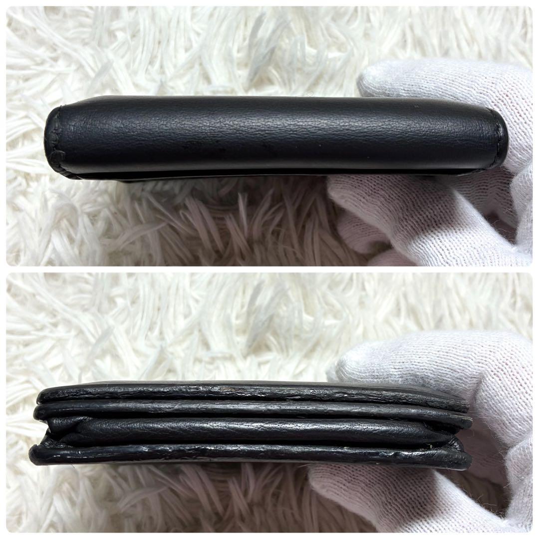 【バレンシアガ 】499201 ペーパー レザー 名刺入れ カードケース 黒