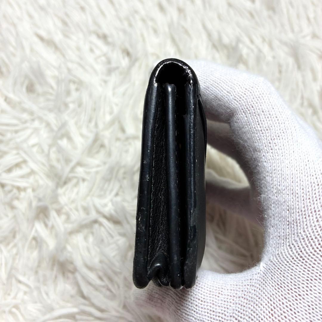 【バレンシアガ 】499201 ペーパー レザー 名刺入れ カードケース 黒