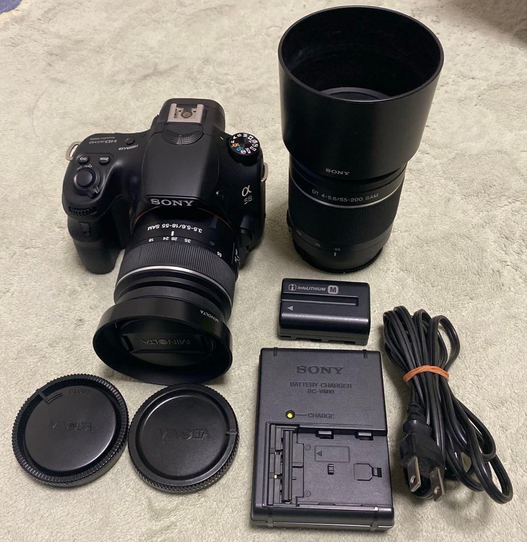 シャッター回数1197回 SONY α58 SLT-A58 Wズームセット