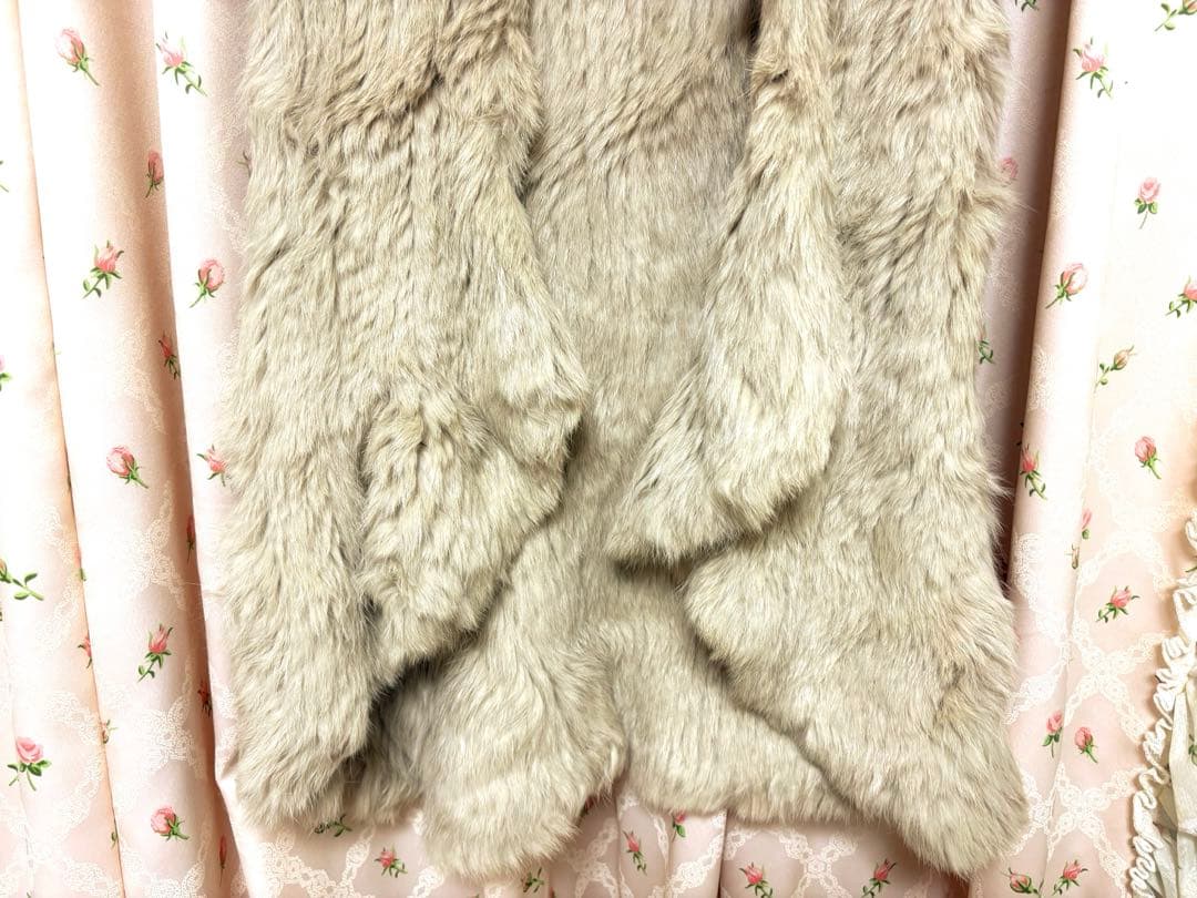 グレースコンチネンタル ラビットファー ロングジレ