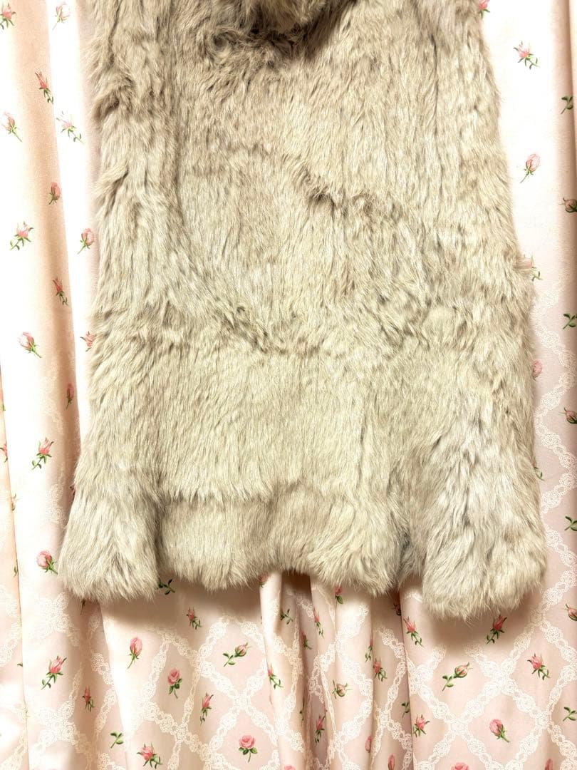 グレースコンチネンタル ラビットファー ロングジレ