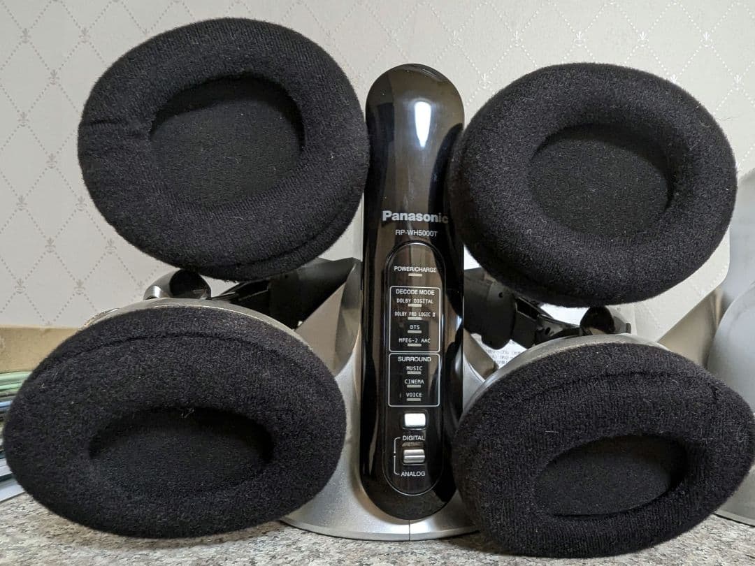 2台セット　デジタルコードレスサラウンドヘッドホン　RP-WH5000 T