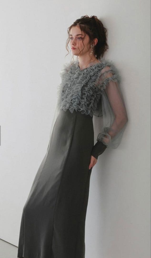 ★新品★ドリードール　フリルブラウスセットドレス　結婚式　パーティー　お呼ばれ