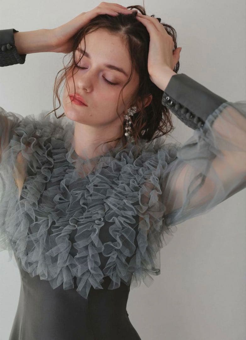 ★新品★ドリードール　フリルブラウスセットドレス　結婚式　パーティー　お呼ばれ