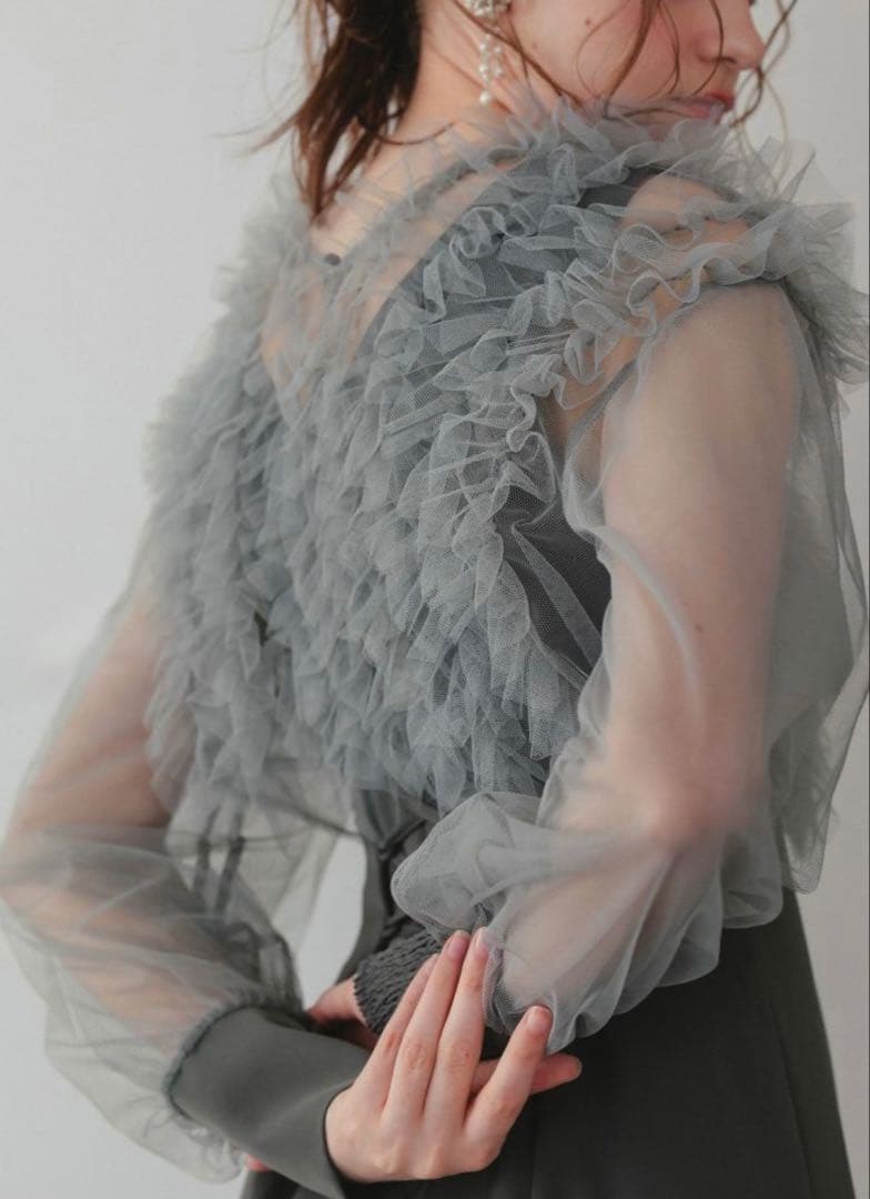 ★新品★ドリードール　フリルブラウスセットドレス　結婚式　パーティー　お呼ばれ