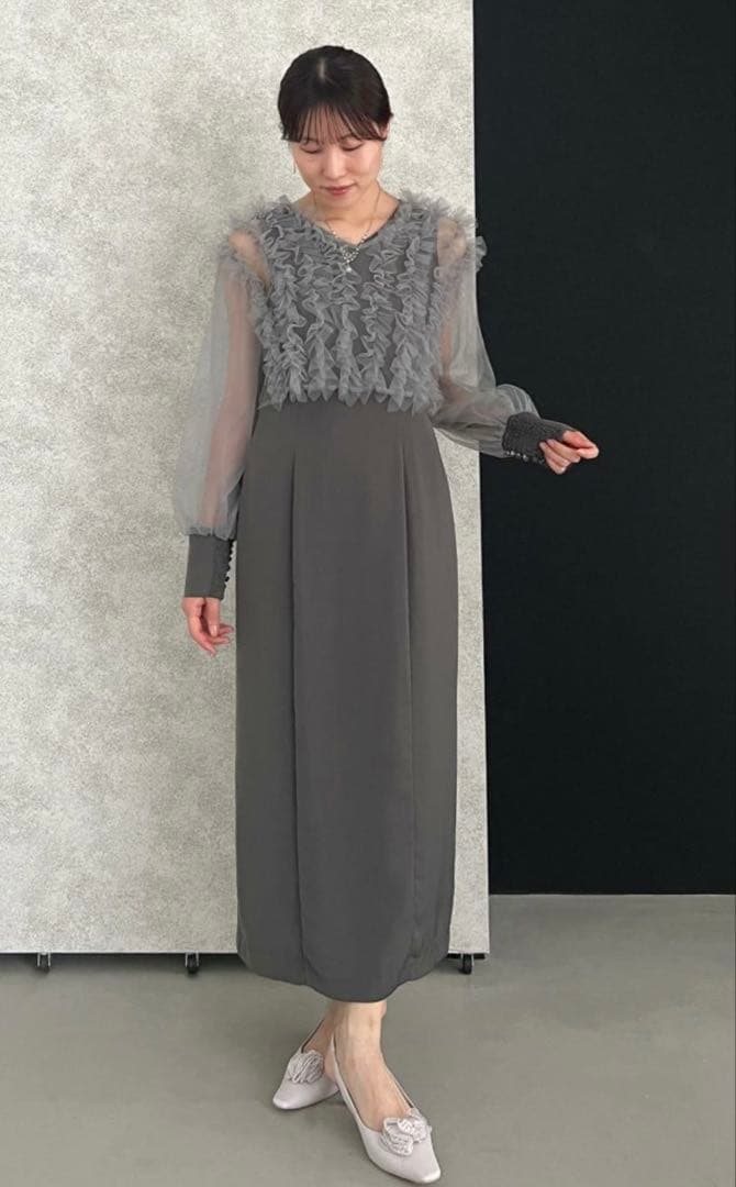 ★新品★ドリードール　フリルブラウスセットドレス　結婚式　パーティー　お呼ばれ