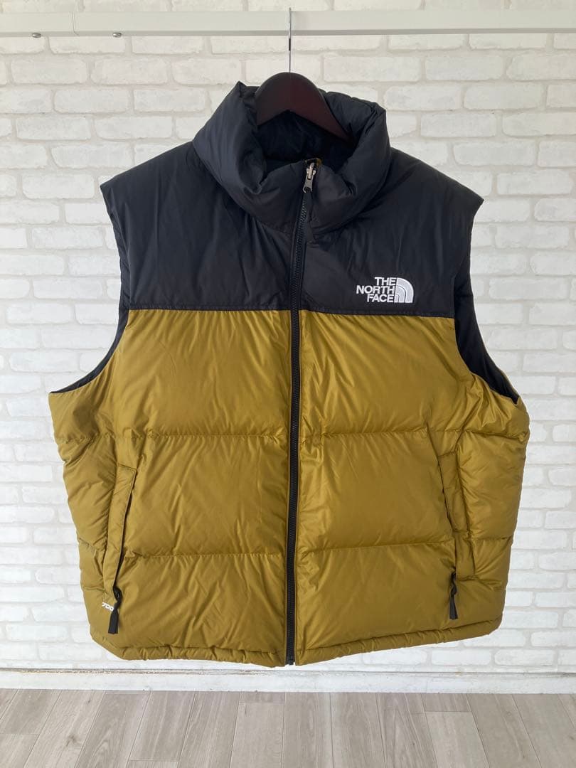 THE NORTH FACE ダウンベスト XXL オリーブ/ブラック