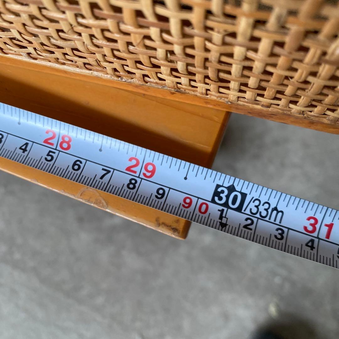 藤　ラタンチェスト　タンス　昭和レトロ　木製　網 キャビネット 箪笥 収納　棚