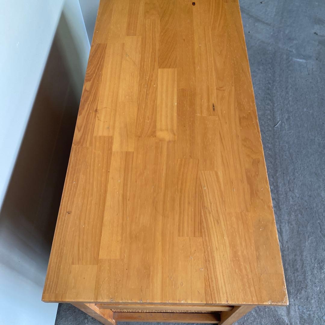 藤　ラタンチェスト　タンス　昭和レトロ　木製　網 キャビネット 箪笥 収納　棚