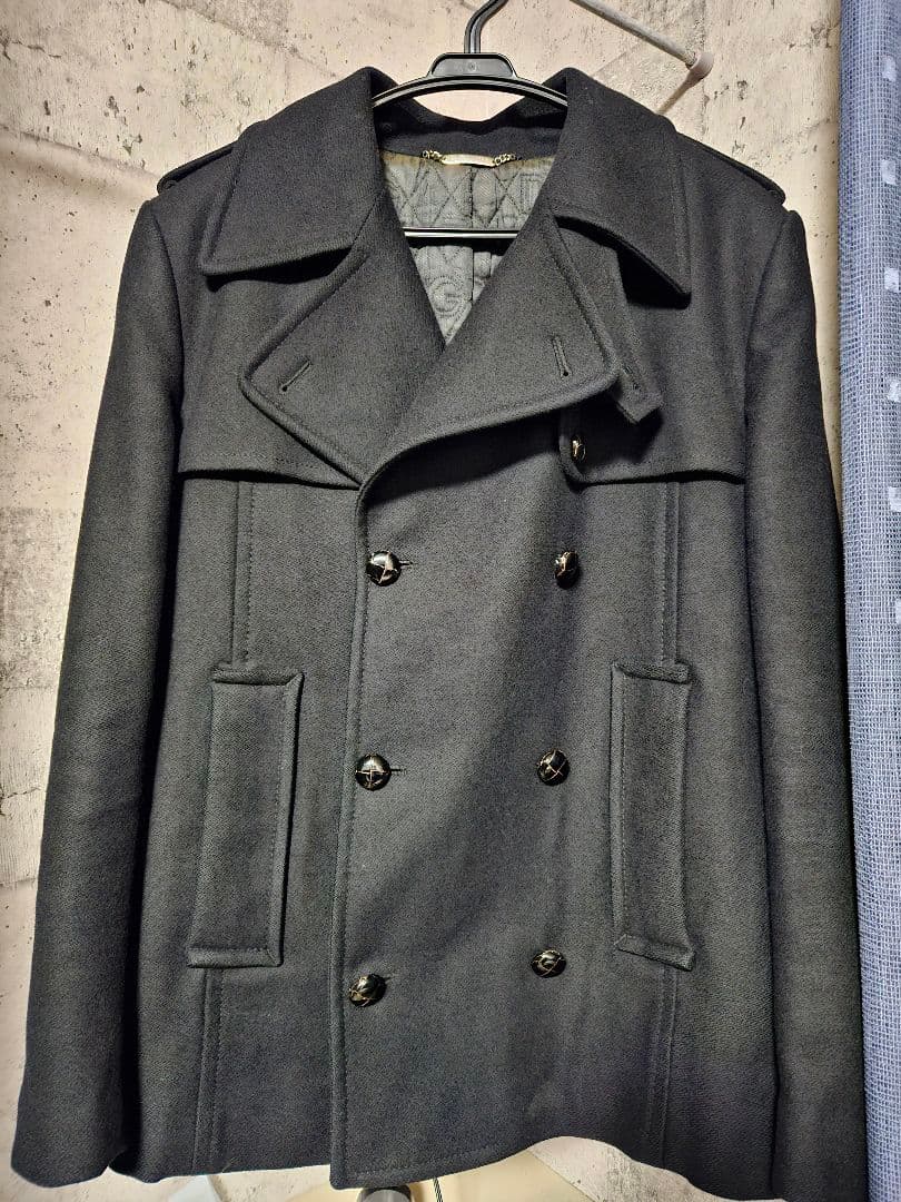 Dolce & Gabbana 黒 ダブルブレスト ピーコート