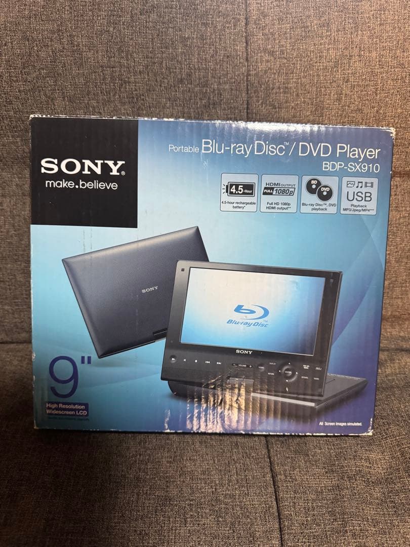 SONY ポータブル Blu-ray/DVDプレーヤー BDP-SX910