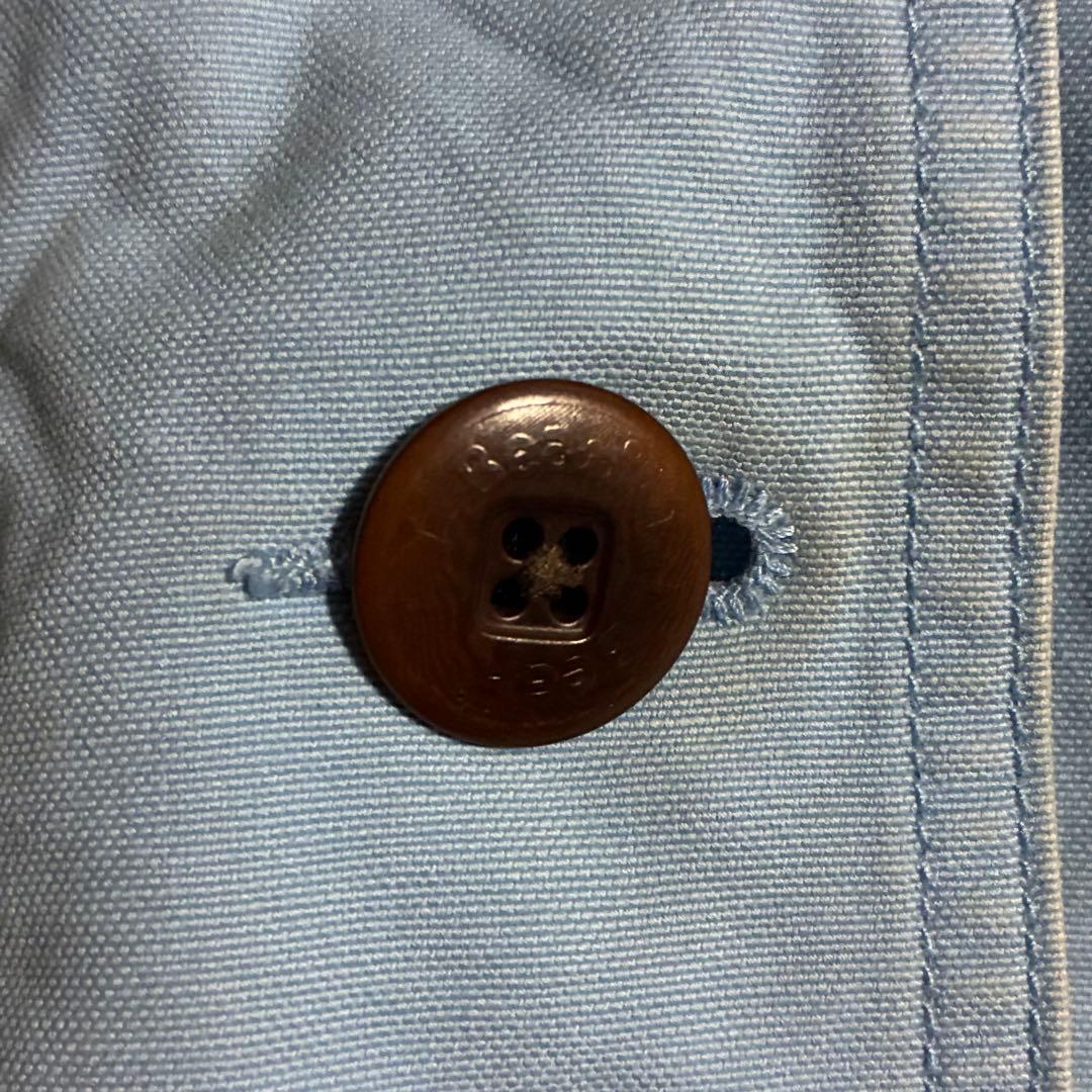 【希少カラー】LL.Beanハンティングジャケット 襟コーデュロイ ライトブルー