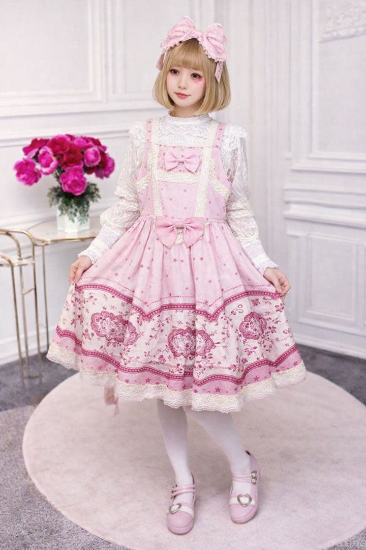 専用です◆BABY 青い鳥 ジャンパースカート ロリータ童話柄