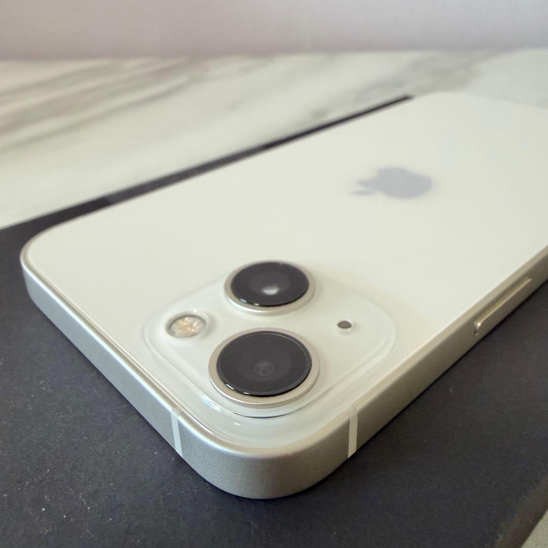 極美品♡iPhone 13本体♡86%スターライト 128GB ガラスフィルム付