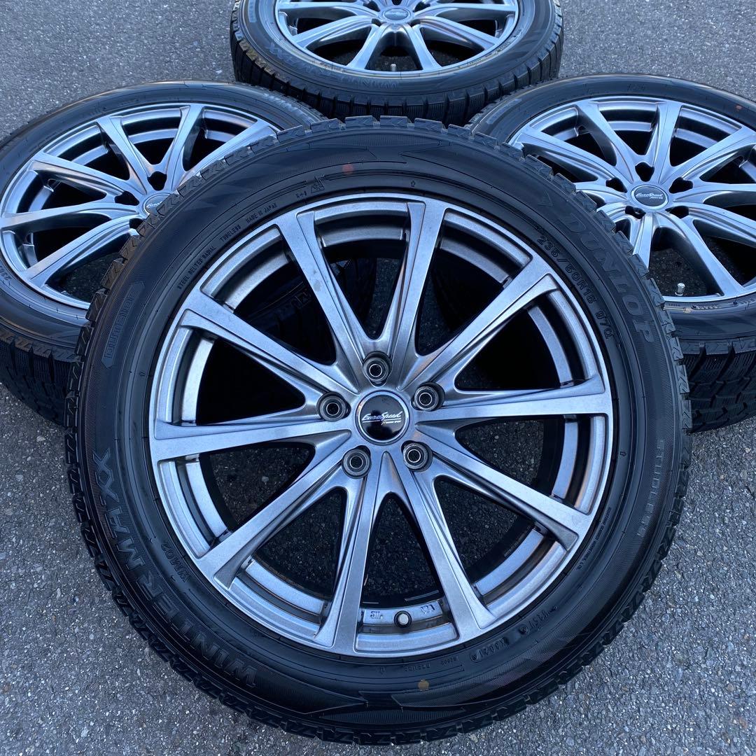 中古溝ありダンロップスタッドレスセット235/50R18 30系アルファード等