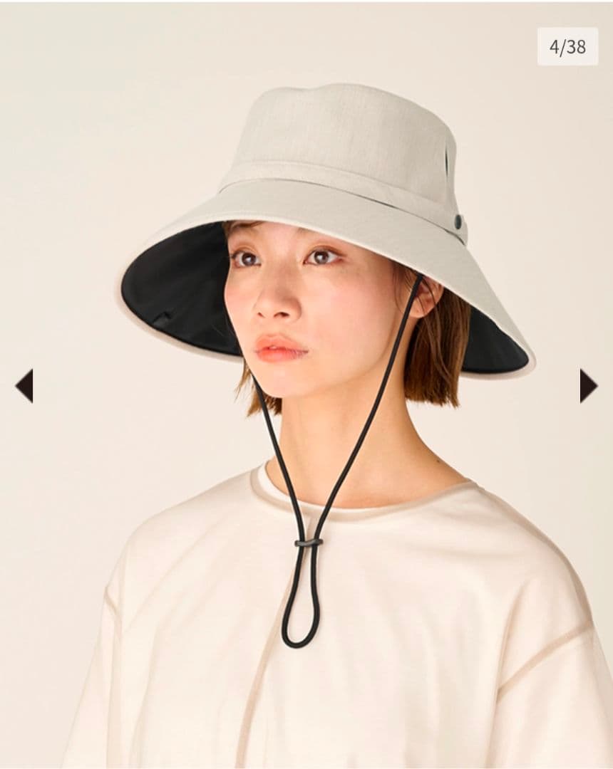 サンバリア100　ウィンドハットМ　アイボリー