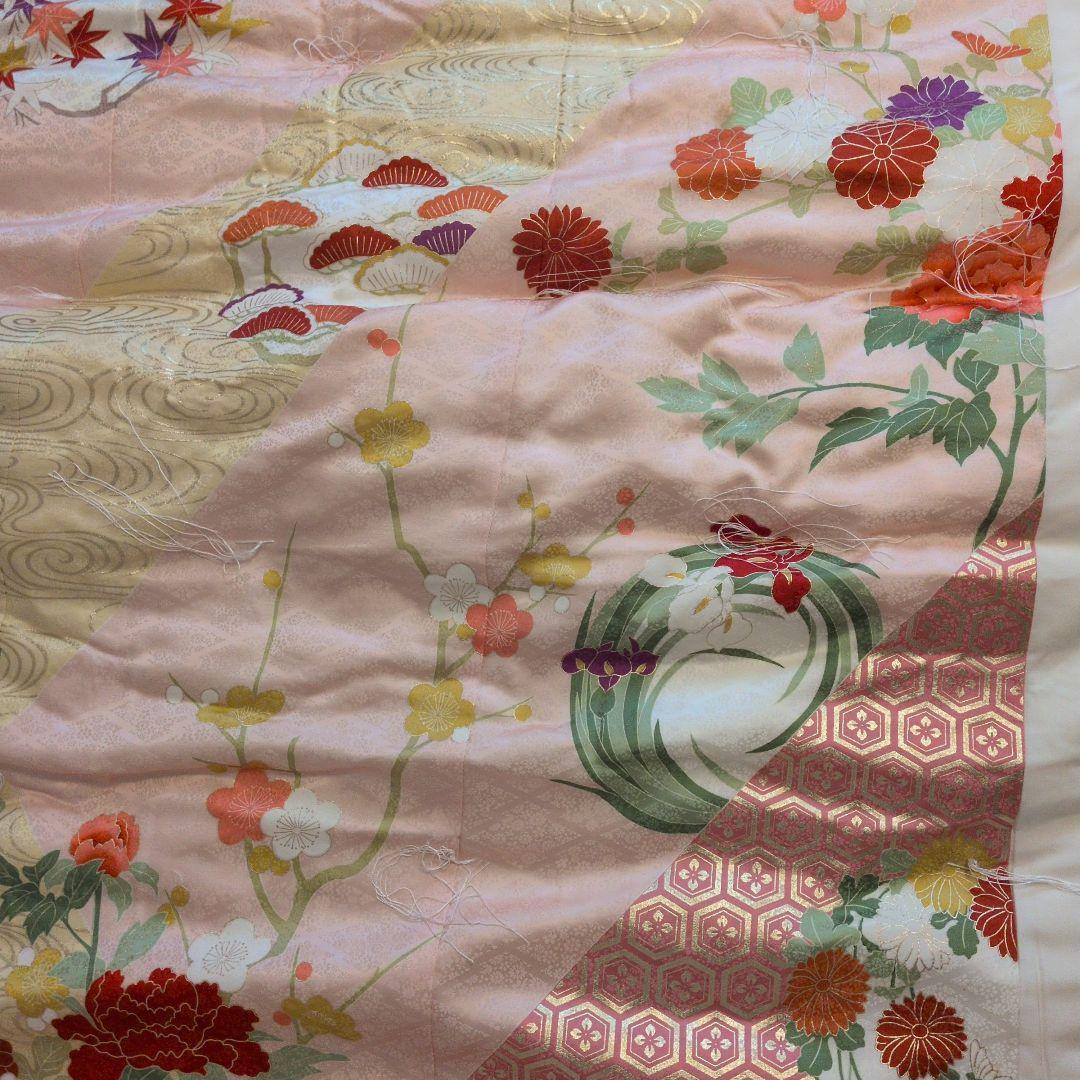 【新品未使用】高級婚礼布団　掛け1枚、敷1枚 セット昭和レトロ