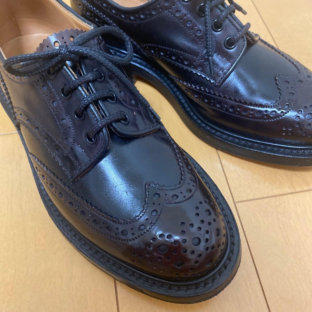 美品　Tricker's バートン コードバン uk7 バーガンディ