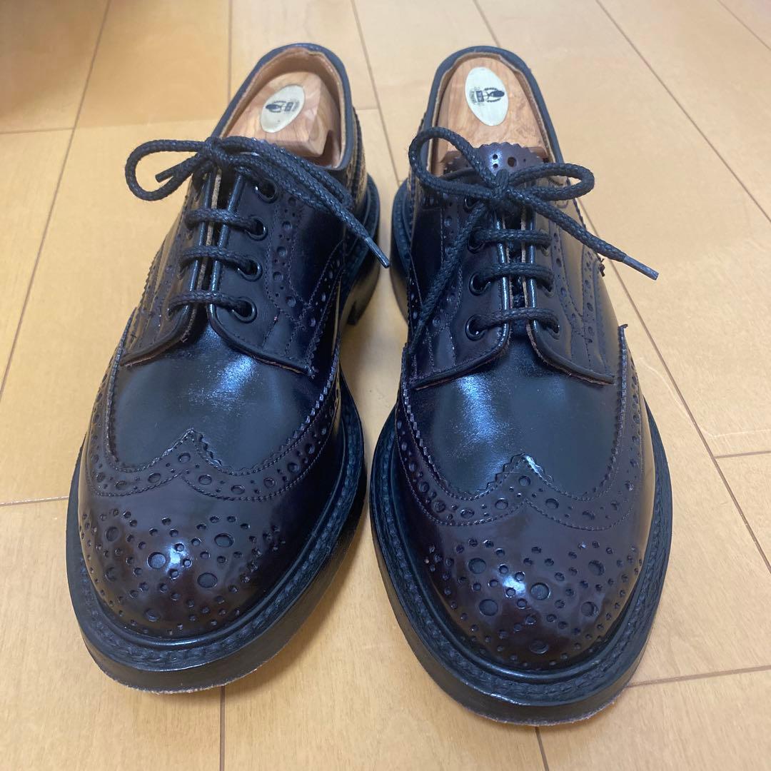美品　Tricker's バートン コードバン uk7 バーガンディ