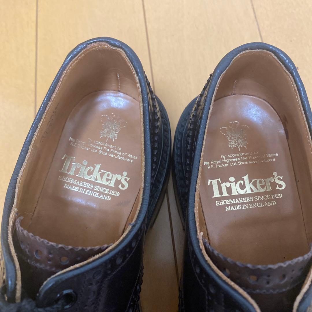 美品　Tricker's バートン コードバン uk7 バーガンディ