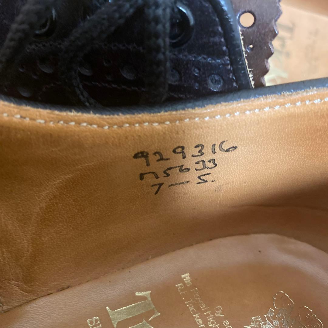 美品　Tricker's バートン コードバン uk7 バーガンディ
