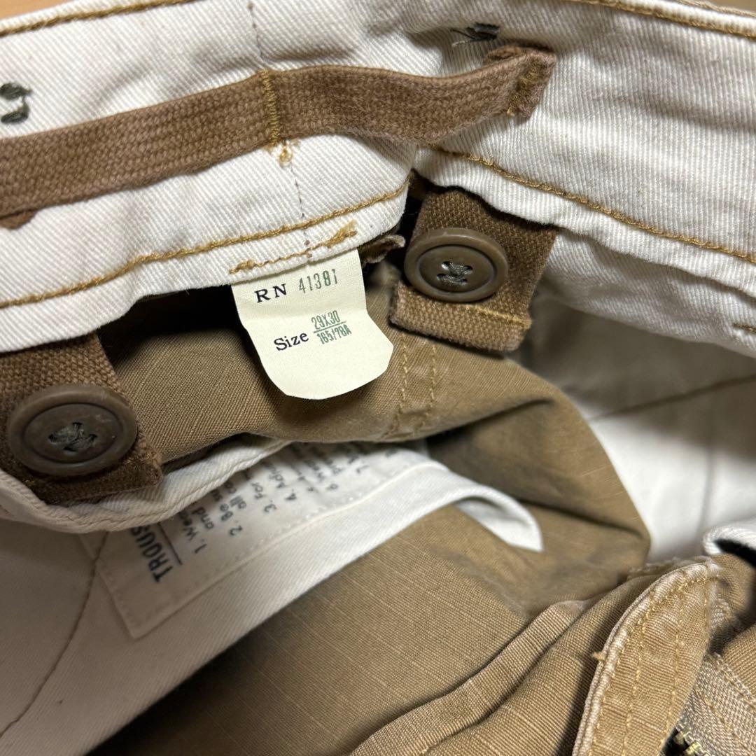 RRL ダブルアールエル コットン ミリタリー カーゴパンツ W29 L30