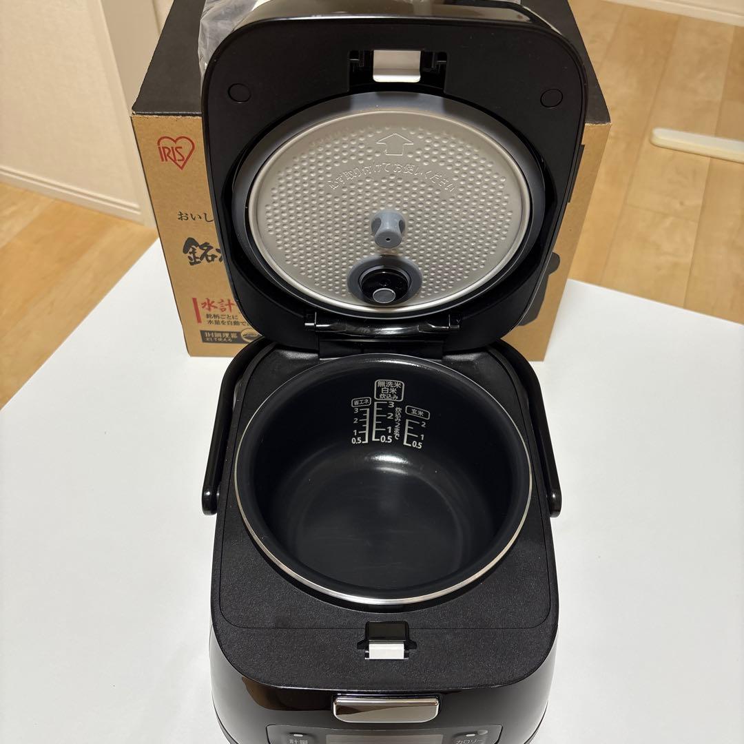 アイリスオーヤマ 炊飯器 3合 IH 分離式 RC-IM30-B ブラック