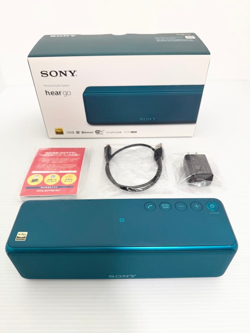 SONY hear go ワイヤレスポータブルスピーカー ビリジアンブルー