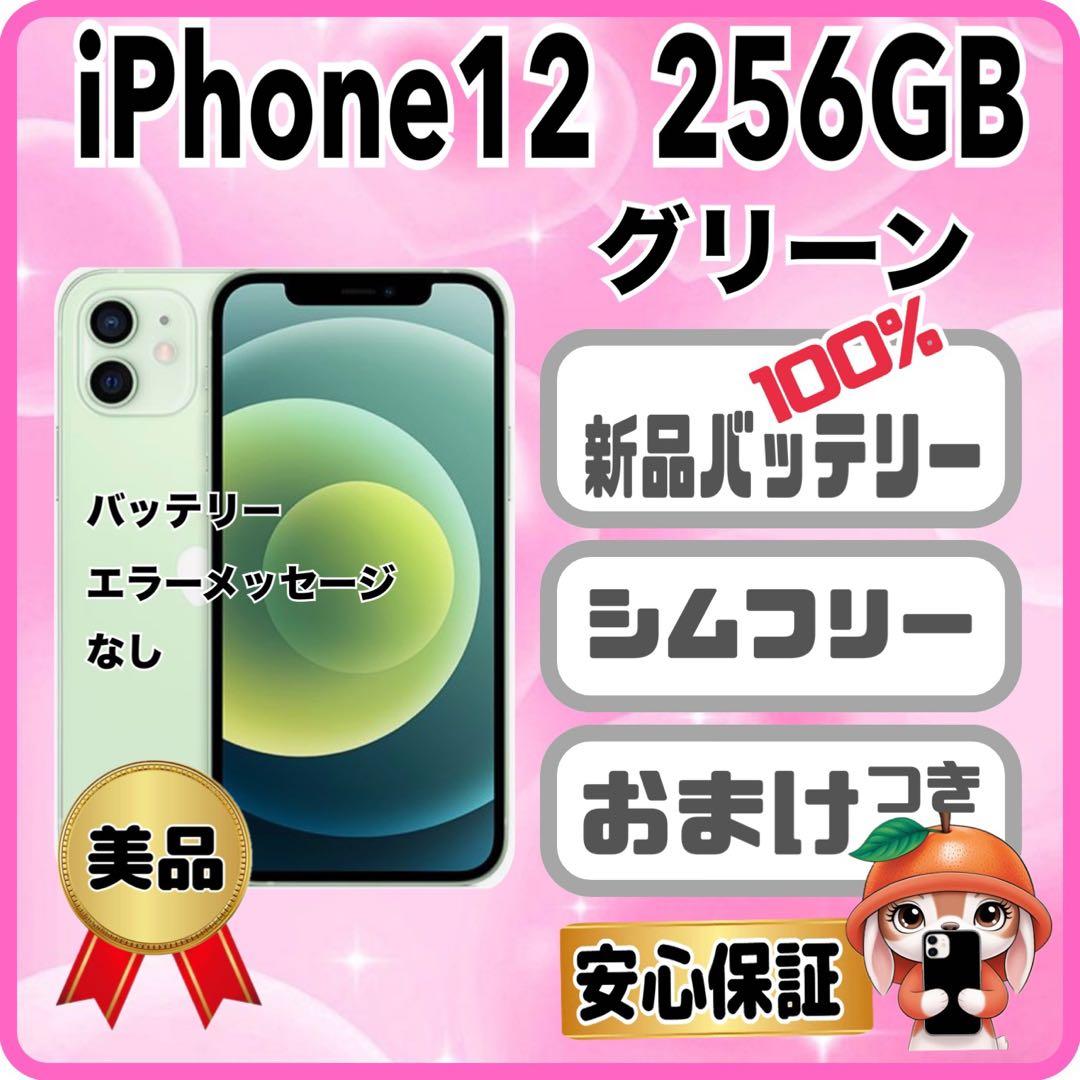 M17【電池新品　100％表示】 iPhone 12　256GB　グリーン