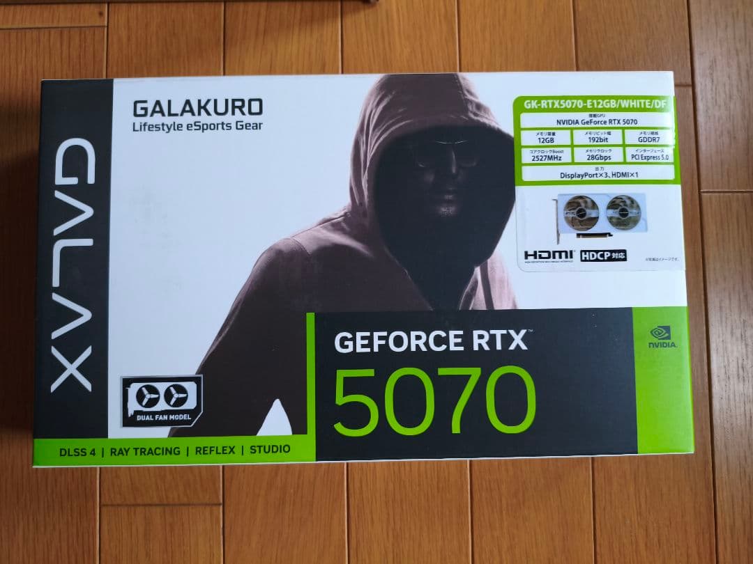 新品 玄人志向 NVIDIA GeForce RTX 5070 ホワイト